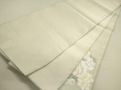 平和屋着物●綴れ　太鼓柄袋帯　花車文　金彩　正絹　逸品　DABE1365op