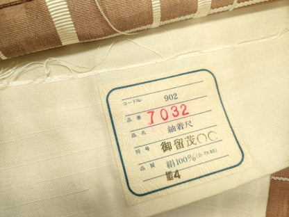 平和屋着物●全通柄袋帯　吉野間道　正絹　逸品　DABE1368op