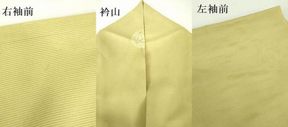 平和屋着物＊夏物　小紋　絽　麻の葉鞠文　洗える着物　DABE1383op