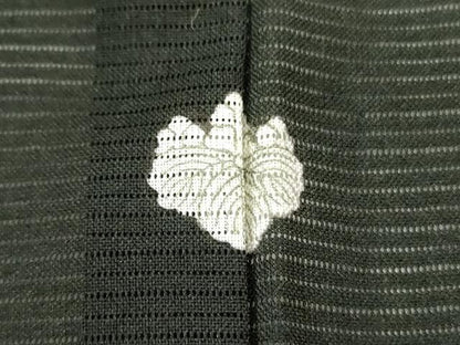 平和屋着物＊夏物 黒留袖 絽 刺繍 尾長鳥花文 金彩 洗える着物 DABE1384op