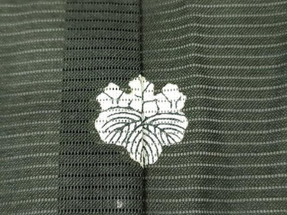 平和屋着物＊夏物 黒留袖 絽 御所車花文 暈し染め 金彩 洗える着物 DABE1390op