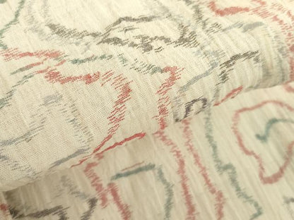 平和屋着物＊夏物 本場小千谷ちぢみ 抽象文様 麻 逸品 DABE1393op