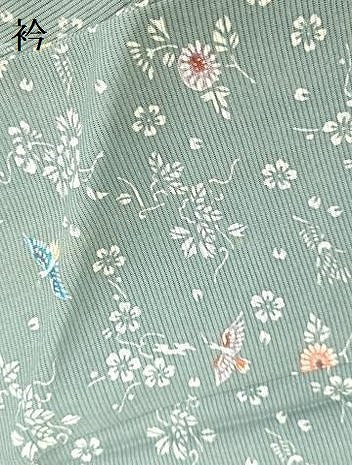 平和屋着物＊夏物　小紋　絽　型染　花鳥文　正絹　逸品　DABE1397op