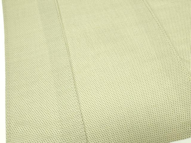 平和屋着物▽本塩沢　単衣　蚊絣　正絹　逸品　DABE1402op