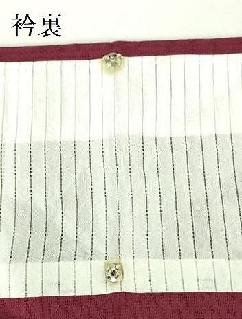平和屋着物＊夏物 色無地 縦絽 麻の葉紋紗 葡萄茶色 正絹 逸品 未使用 DABE1408op