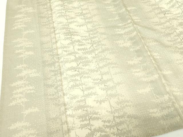 平和屋着物＊夏物 本塩沢 夏塩沢 伝統工芸士 西川治郎 粋渋庵 風景文 証紙付き 正絹 逸品 DABE1411op