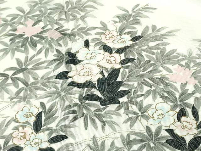 平和屋着物＊夏物　訪問着　絽　草花　金彩　洗える着物　未使用　DABE1416op 平和屋着物＊夏物 訪問着 絽 草花 金彩 洗える着物 未使用 DABE1416op