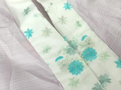 平和屋着物＊夏物 長襦袢 変わり絽 淡紅藤色 半衿刺繍 さんび謹製 洗える着物 DABE1417op