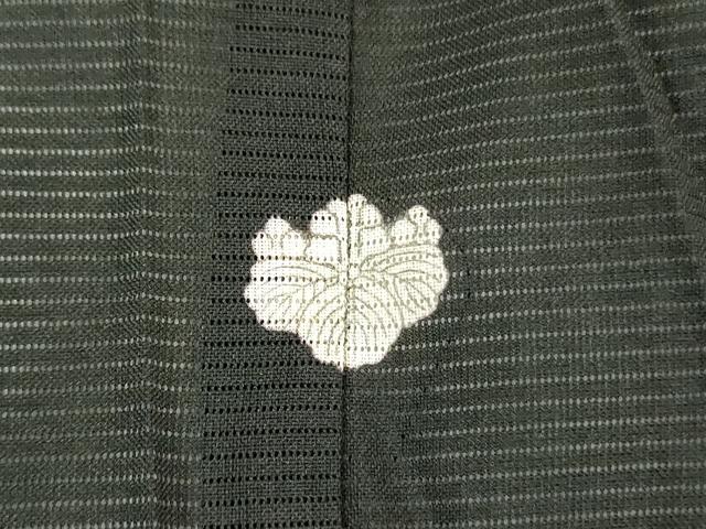 平和屋着物＊夏物 黒留袖 絽 刺繍 飛鶴花文 金糸 洗える着物 DABE1418op