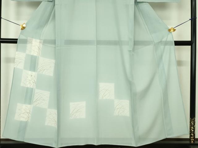 平和屋着物＊夏物 訪問着 絽 駒刺繍 色紙芝文 正絹 逸品 未使用 DABE1421op
