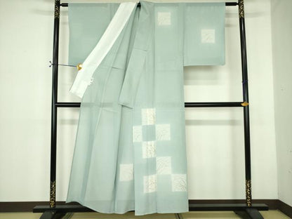 平和屋着物＊夏物 訪問着 絽 駒刺繍 色紙芝文 正絹 逸品 未使用 DABE1421op