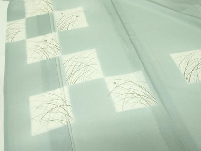 平和屋着物＊夏物 訪問着 絽 駒刺繍 色紙芝文 正絹 逸品 未使用 DABE1421op