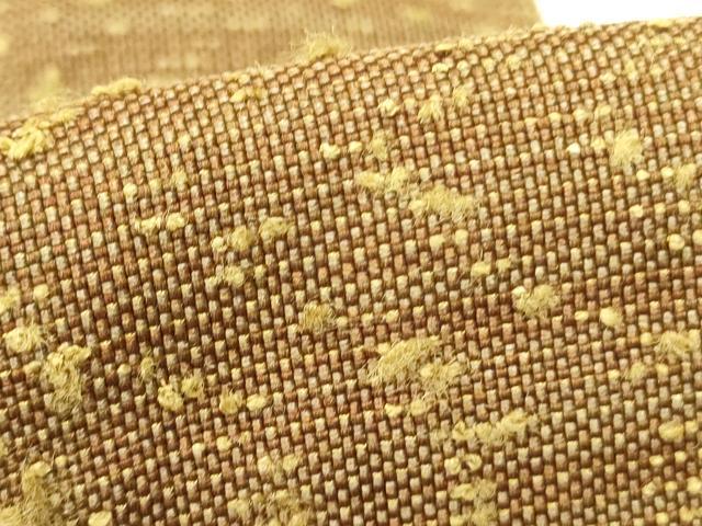 平和屋着物●男性　角帯　作家物　紬地　霞文　共箱付き　正絹　逸品　DABE1434op