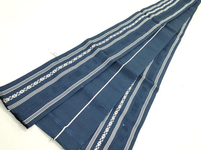 平和屋着物●男性　本場筑前博多織　角帯　献上　正絹　逸品　DABE1442op