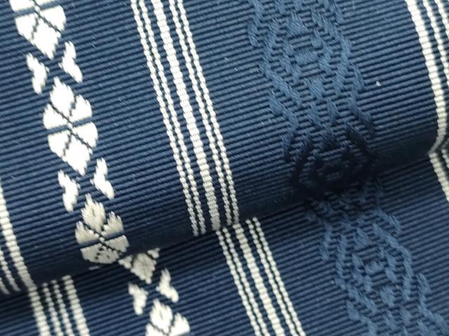 平和屋着物●男性　本場筑前博多織　角帯　献上　正絹　逸品　DABE1442op