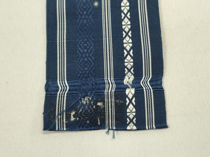 平和屋着物●男性　本場筑前博多織　角帯　献上　正絹　逸品　DABE1442op