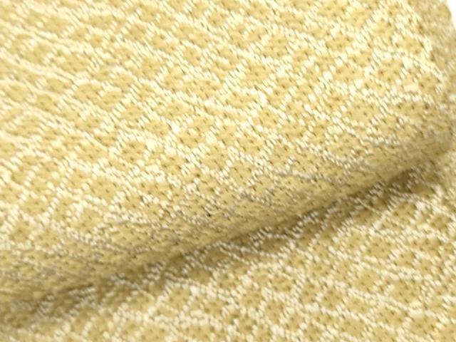 平和屋着物●男性　本場筑前博多織　角帯　網目文様　正絹　逸品　DABE1447op