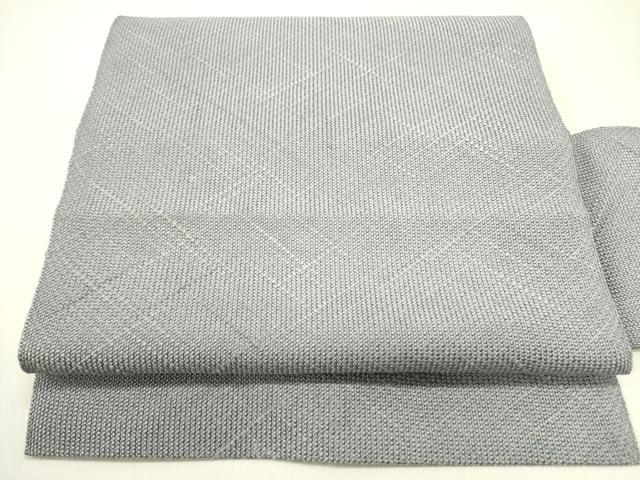 平和屋着物●八寸名古屋帯　組織　正絹　逸品　DABE1459op