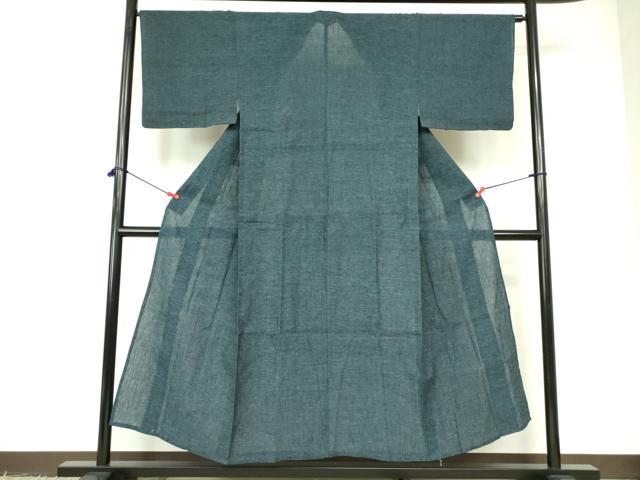 平和屋着物＊夏物 男性 小紋 紗 霞文 DABE1462op