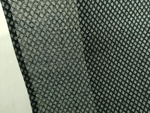 平和屋着物＊夏物 男性 お召 菱尽くし 正絹 逸品 DABE1464op