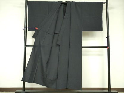 平和屋着物▽男性　紬　単衣　霞文　正絹　逸品　DABE1465op