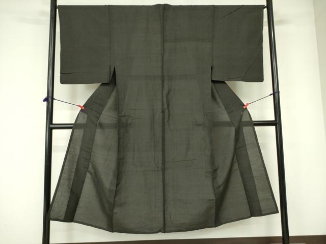 平和屋着物＊夏物 男性 紗紬 縞 正絹 逸品 DABE1467op