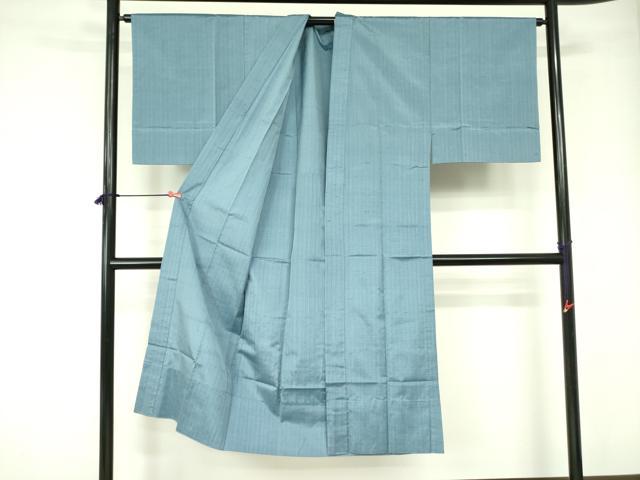 平和屋着物▽男性　紬　単衣　縞　正絹　逸品　DABE1470op