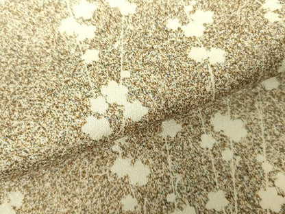 平和屋着物▽上質な小紋　単衣　枝花文　正絹　逸品　DABE1472op