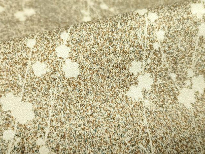 平和屋着物▽上質な小紋　単衣　枝花文　正絹　逸品　DABE1472op