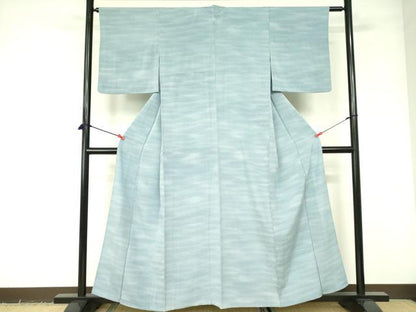 平和屋着物▽江戸小紋　単衣　鮫小紋柄　暈し染め　正絹　逸品　DABE1476op