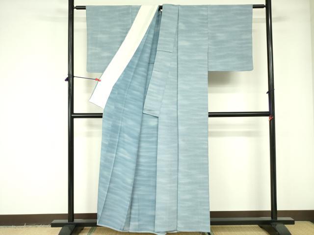 平和屋着物▽江戸小紋　単衣　鮫小紋柄　暈し染め　正絹　逸品　DABE1476op