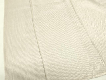 平和屋着物▽柳茶お召　単衣　間道　証紙付き　正絹　逸品　DABE1478op