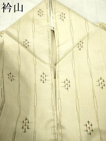 平和屋着物▽上質な紬　単衣　十字絣　正絹　逸品　DABE1479op