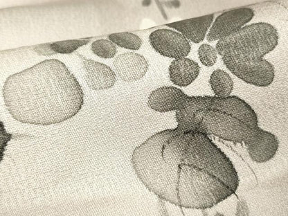 平和屋着物▽訪問着　単衣　手描き　芝花文　暈し染め　正絹　逸品　DABE1493op