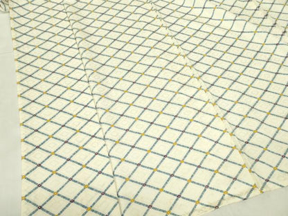 平和屋着物▽上質な小紋　単衣　菱文　正絹　逸品　DABE1500op