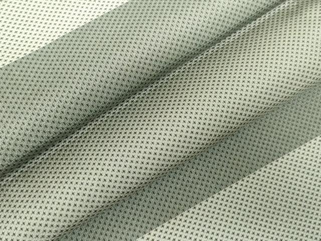 平和屋着物▽上質な紬　単衣　横段文　正絹　逸品　DABE1509op