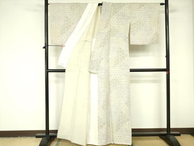 平和屋着物▽上質な小紋　単衣　草花文　正絹　逸品　DABE1521op 楽天市場】平和屋着物▽上質な小紋 単衣 作家物 草花文 正絹 逸品