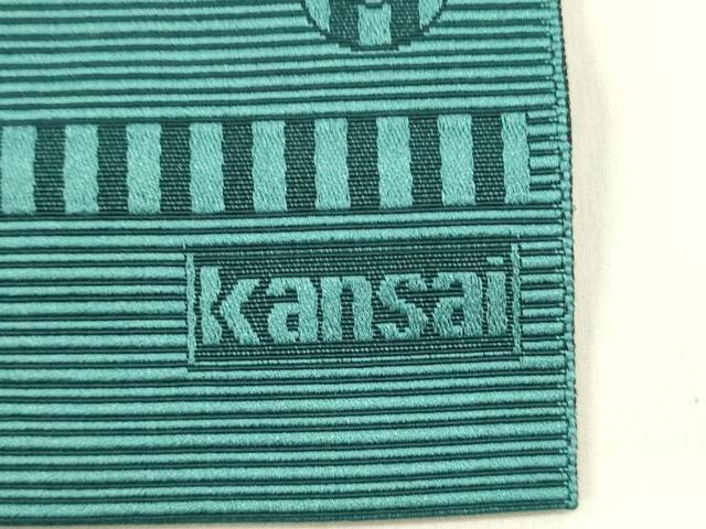 平和屋着物●男性　世界的ファッションデザイナー　山本寛斎　kansaiブランド　両面　角帯　幾何学文様　未使用　DABE1663op