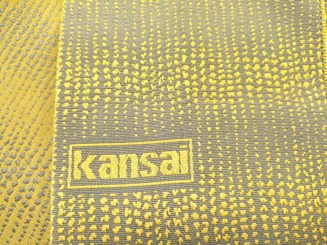平和屋着物●男性　世界的ファッションデザイナー　山本寛斎　kansaiブランド　両面　角帯　抽象文様　DABE1670op