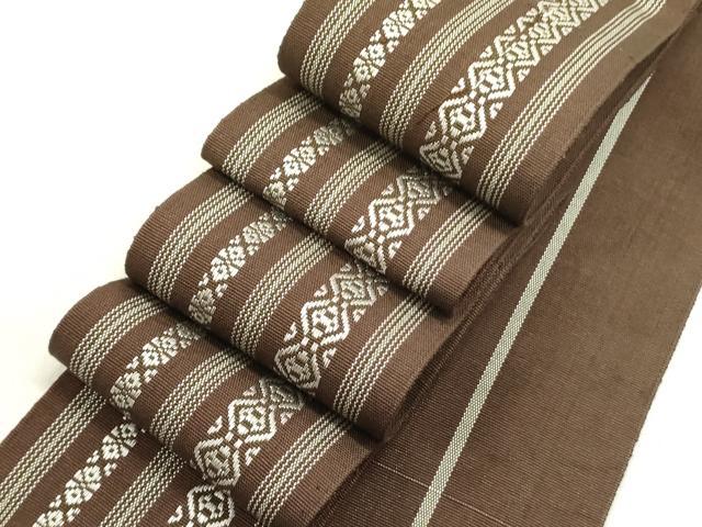平和屋着物●男性　角帯　博多織　献上　綿　逸品　DABE1675op