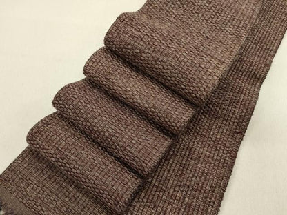 平和屋着物●男性　角帯　霞文　正絹　逸品　DABE1676op