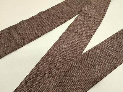 平和屋着物●男性　角帯　霞文　正絹　逸品　DABE1676op