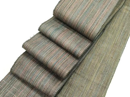 平和屋着物●男性　両面　角帯　霞文　正絹　逸品　DABE1682op