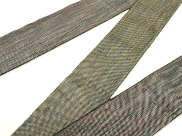 平和屋着物●男性　両面　角帯　霞文　正絹　逸品　DABE1682op