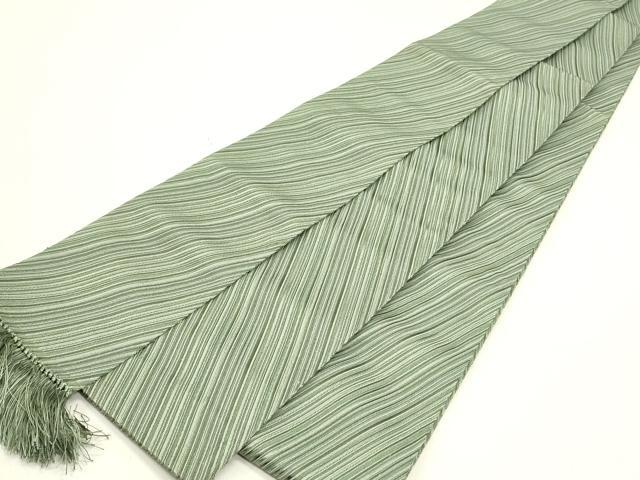 平和屋着物●男性　角帯　流線文　正絹　逸品　未使用　DABE1687op