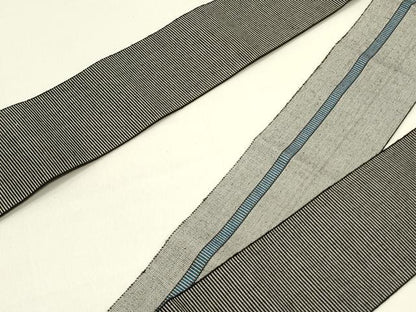 平和屋着物●男性　角帯　横段文　正絹　逸品　未使用　DABE1688op