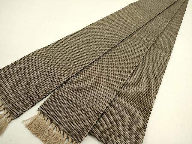 平和屋着物●男性　角帯　抽象文様　正絹　逸品　DABE1695op