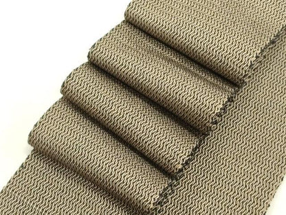 平和屋着物●男性　角帯　抽象文様　正絹　逸品　DABE1695op