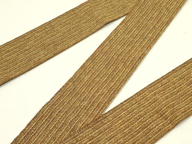 平和屋着物●男性　角帯　間道　金糸　正絹　逸品　DABE1702op