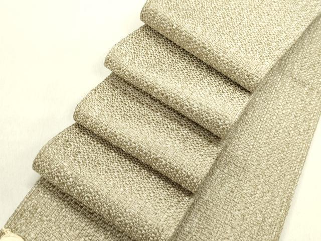 平和屋着物●男性　角帯　浅黄色　正絹　逸品　未使用　DABE1703op